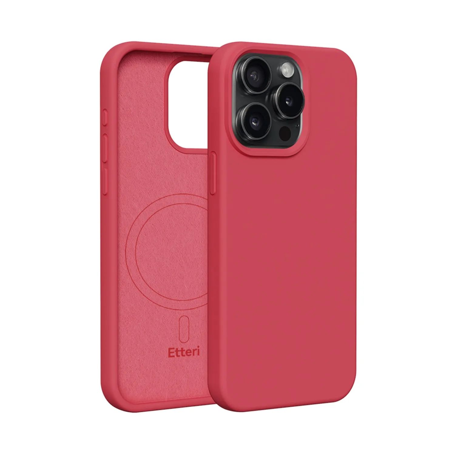 Etteri Silikon Mag-fodral för iPhone 12 / 12 Pro 6,1″ hallon