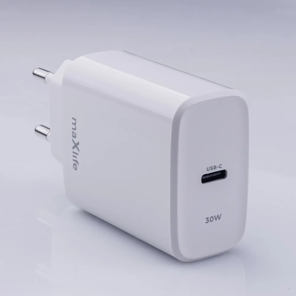 Maxlife MXTC-10-30C PD QC charger 1x USB-C 30W white