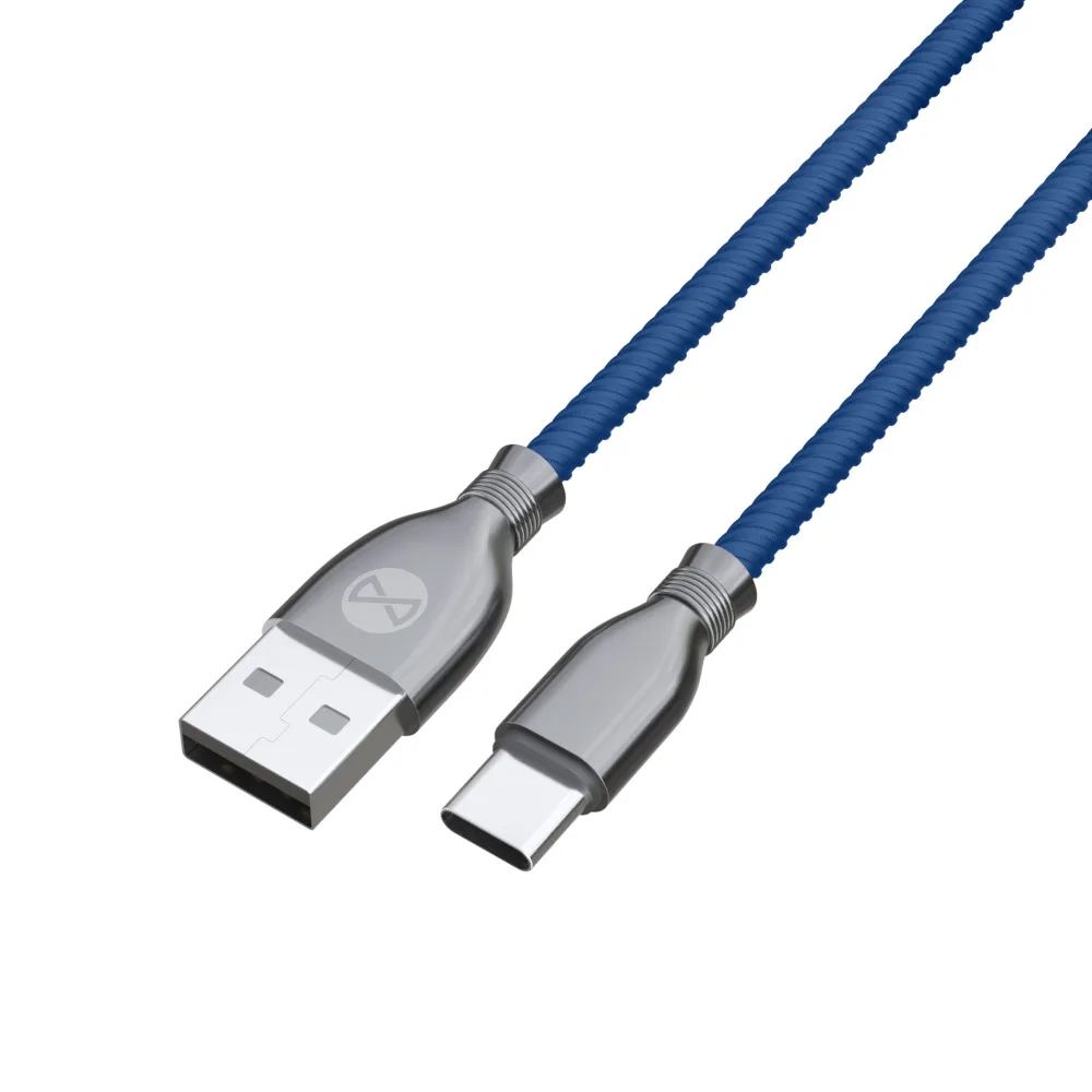 Forever Tornado cable USB – USB-C 1,0 m 3A navy blue
