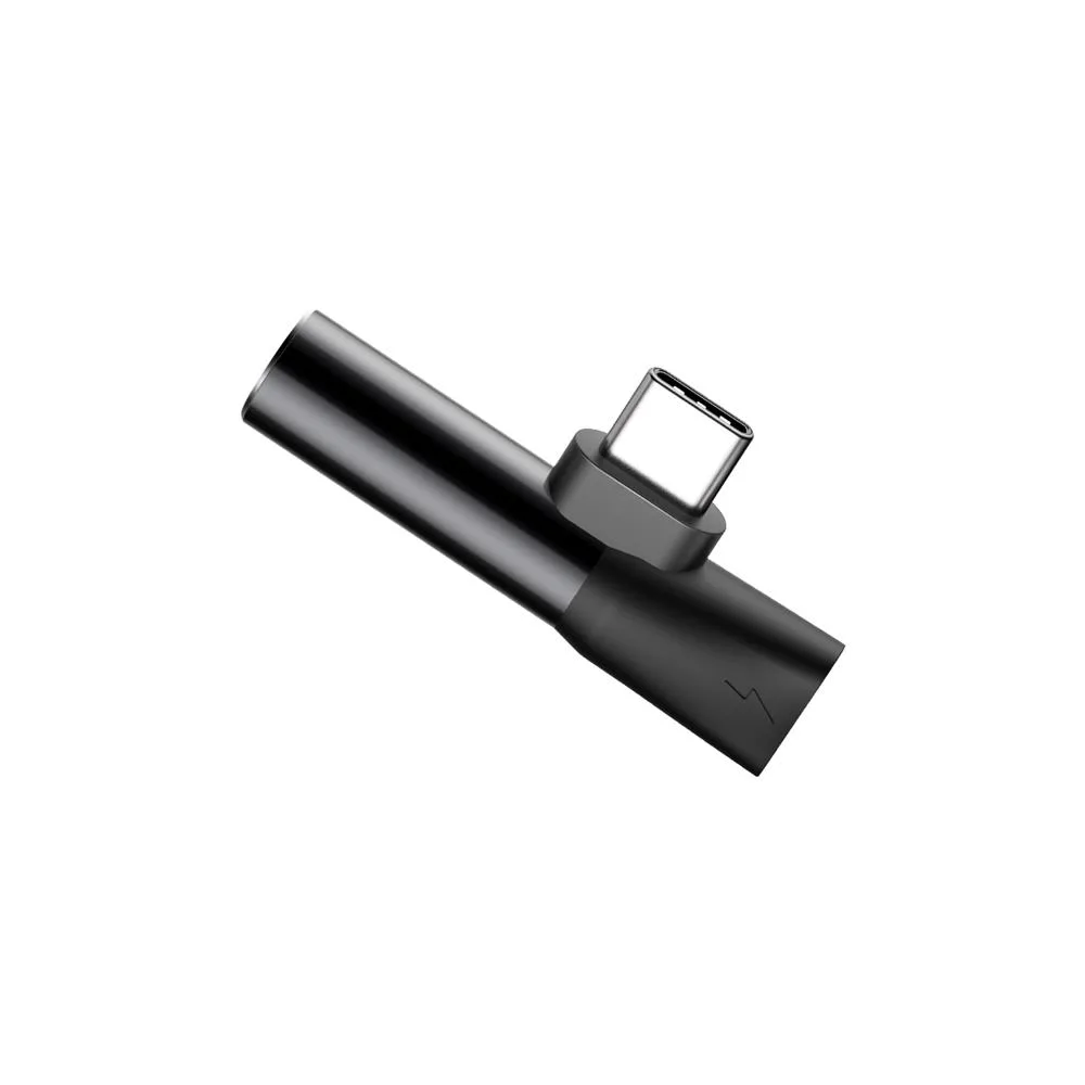 Baseus adapter L41 USB-C to USB-C – jack 3,5 mm black