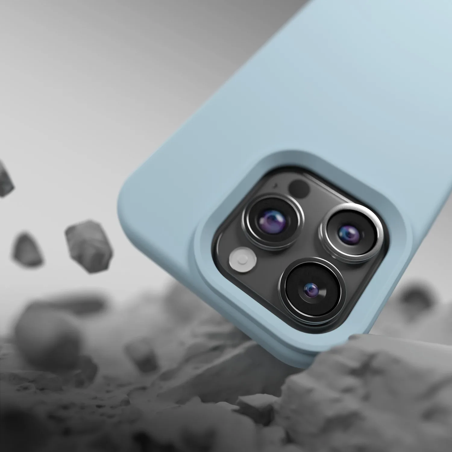 Etteri Silicone Mag case for iPhone 15 Pro 6,1″ light blue