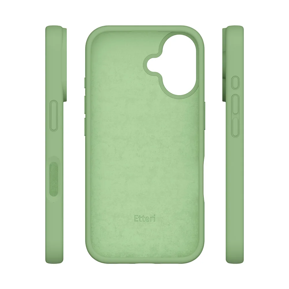 Etteri Silikonfodral för iPhone 16 6,1″ ljusgrönt