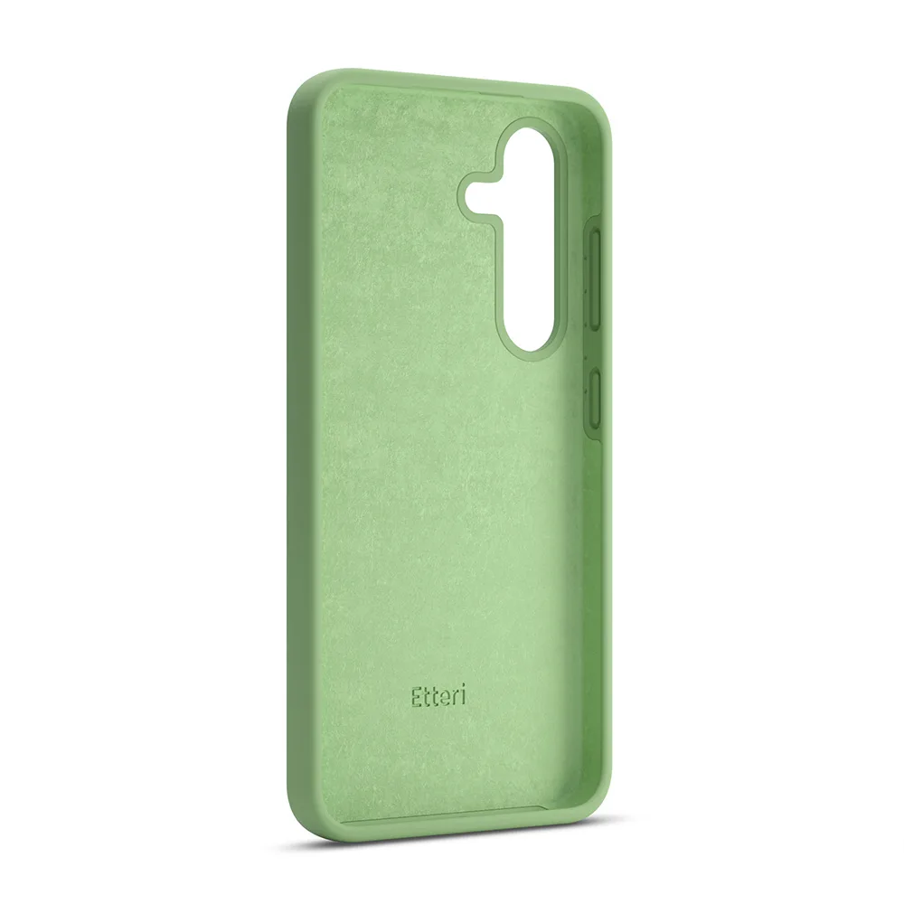Etteri Silikonfodral för Samsung Galaxy S25 Plus ljusgrönt
