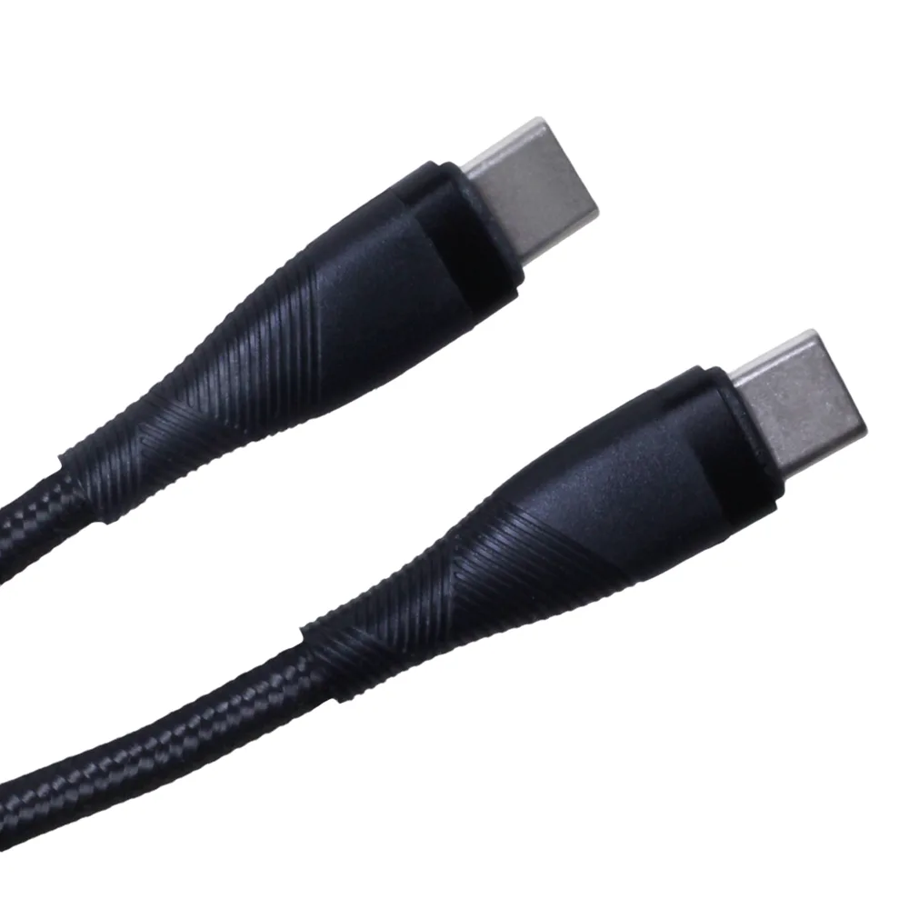 Maxlife MXUC-08 cable USB-C – USB-C 1,0 m 100W black nylon