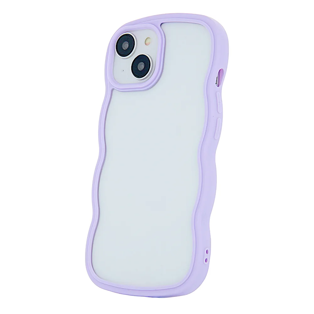 Vågskal för iPhone 15 Pro Max 6,7″ i lila