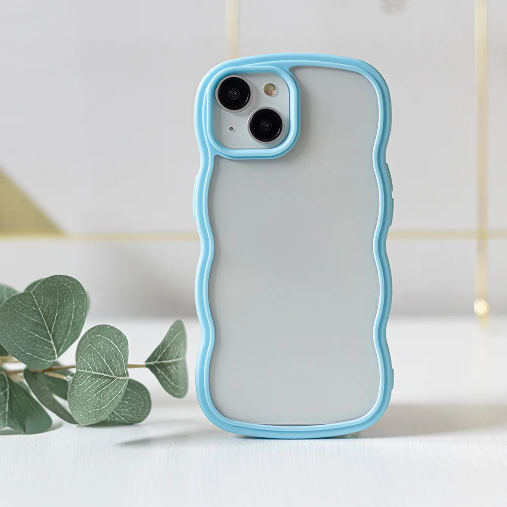 Vågskal för iPhone 15 6,1″ blå