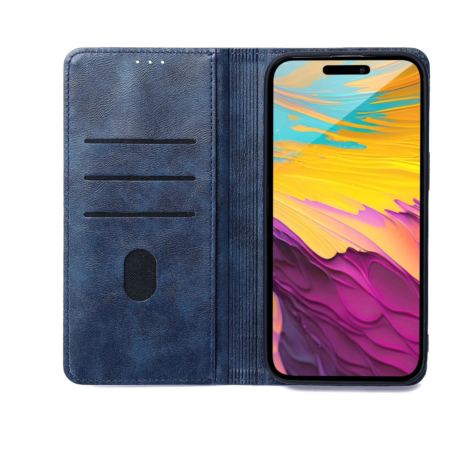 Smart Seam-fodral för Samsung Galaxy A35 5G marinblå