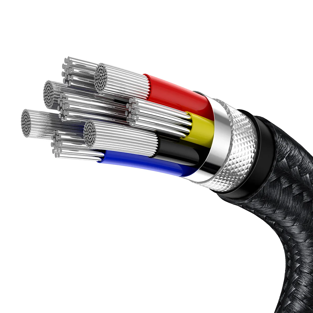 Baseus cable Cafule Metal PD USB-C – USB-C 1,0 m black 100W