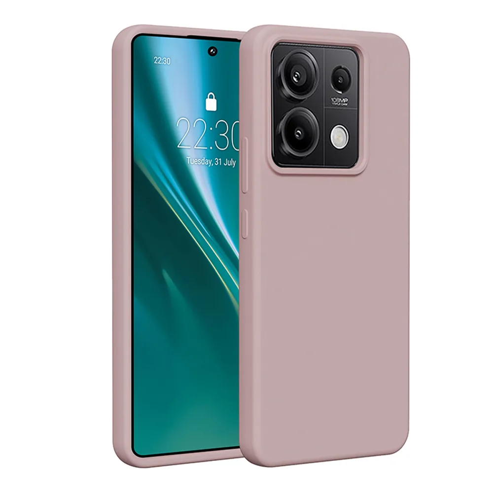 Etteri Silicone-fodral för Xiaomi Redmi Note 13 Pro 5G i ljust rosa