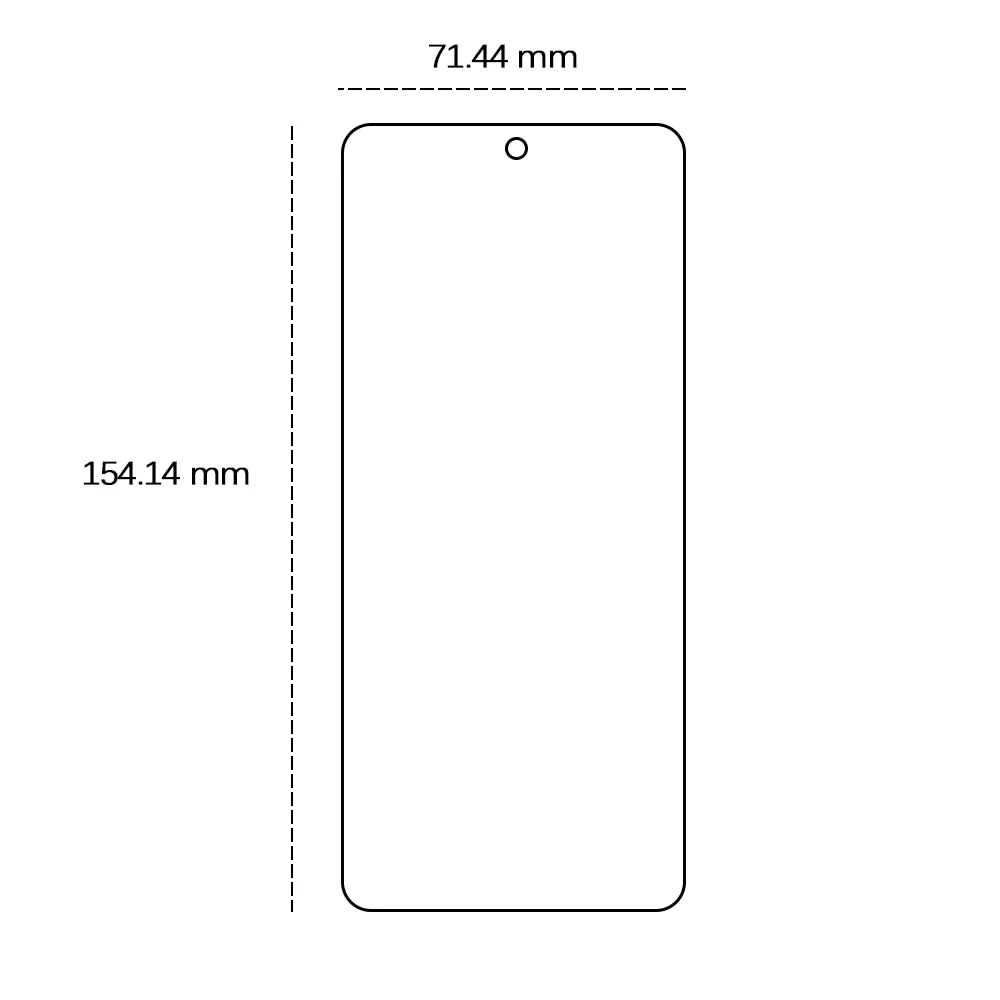 Tempererat glas 2,5D för Samsung Galaxy S25 Edge