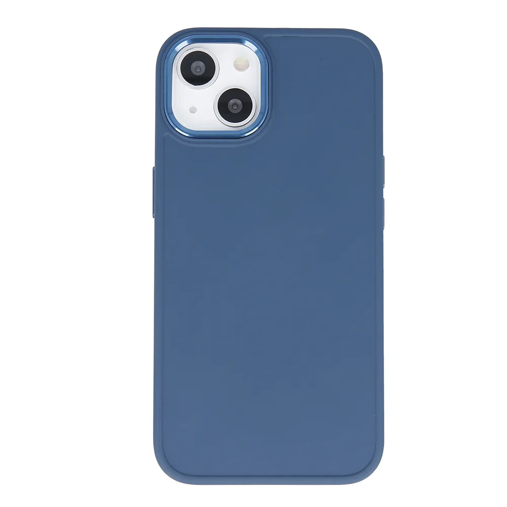 Satinfodral för iPhone 15 Pro 6,1″ mörkblått