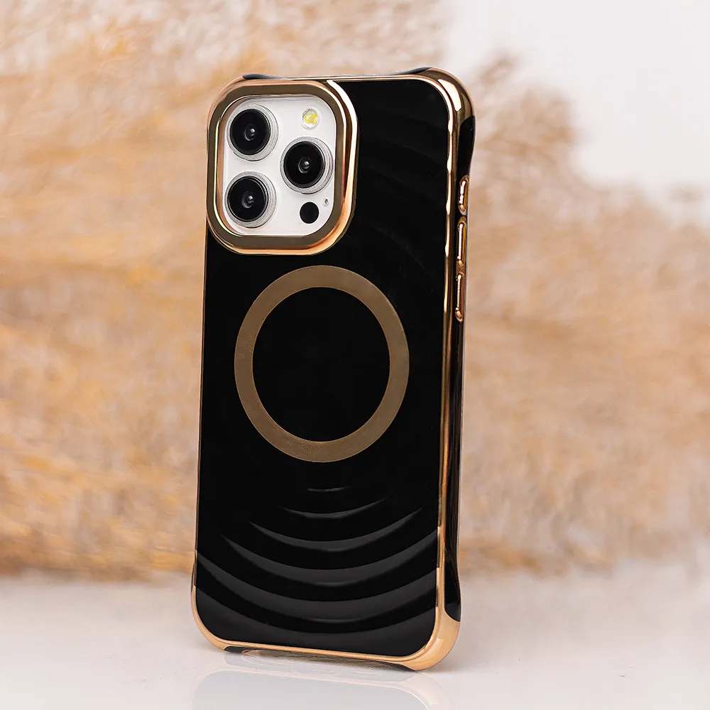 Circle Glam Mag-fodral för iPhone 13 Pro Max 6,7 tum svart