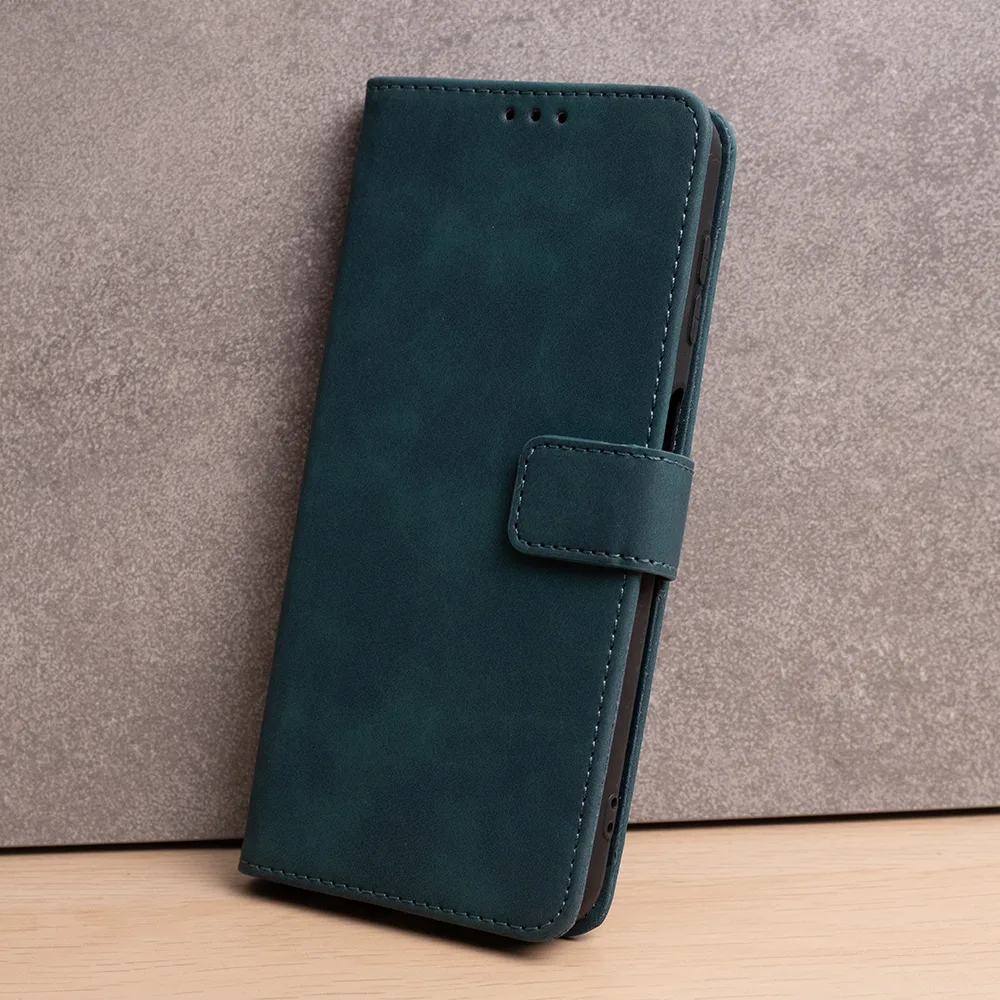 Smart Velvet-fodral till Xiaomi Redmi Note 13 5G (global) mörkgrön