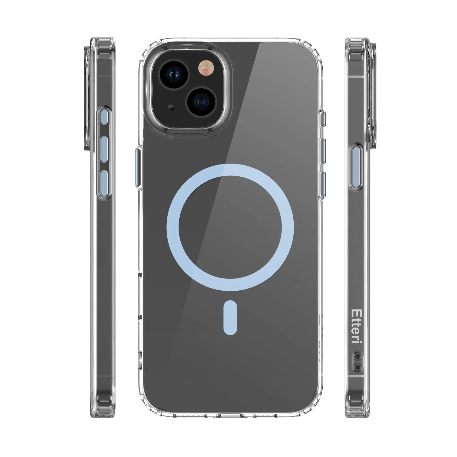 Etteri Color Mag-fodral för iPhone 15 6,1″ ljusblå