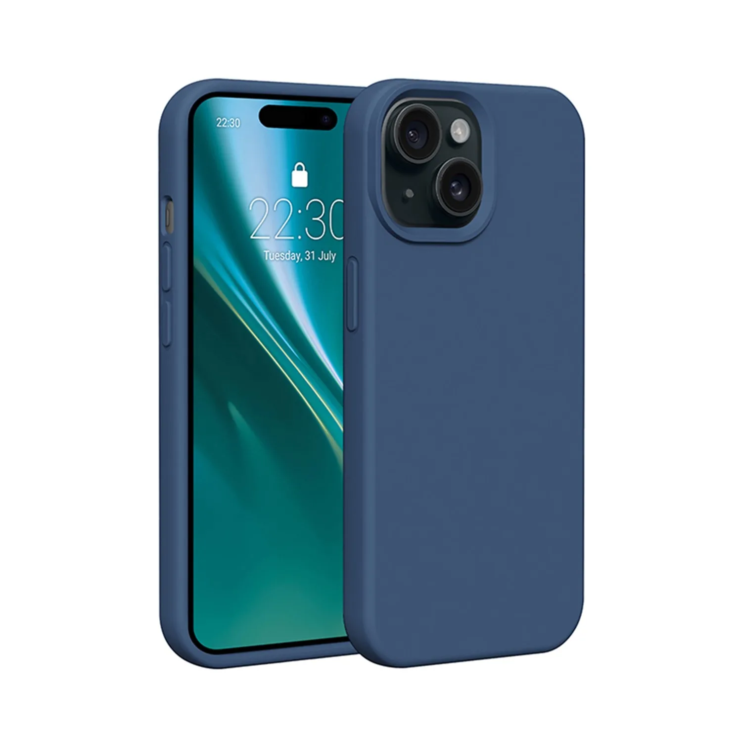 Etteri Silikonfodral för iPhone 14 6,1″ mörkblå