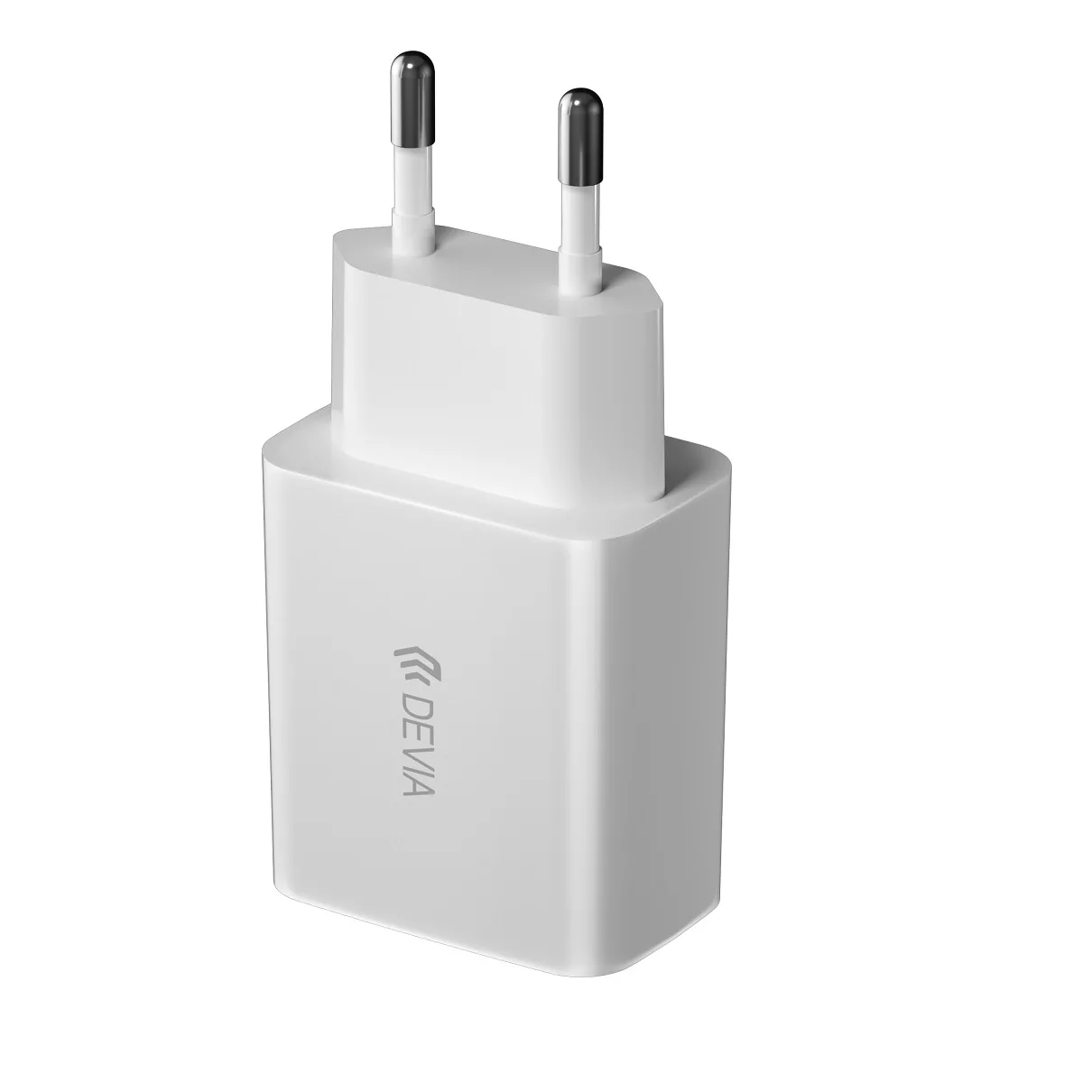 Devia wall charger Smart 2x USB 2,4A white + Lightning cable