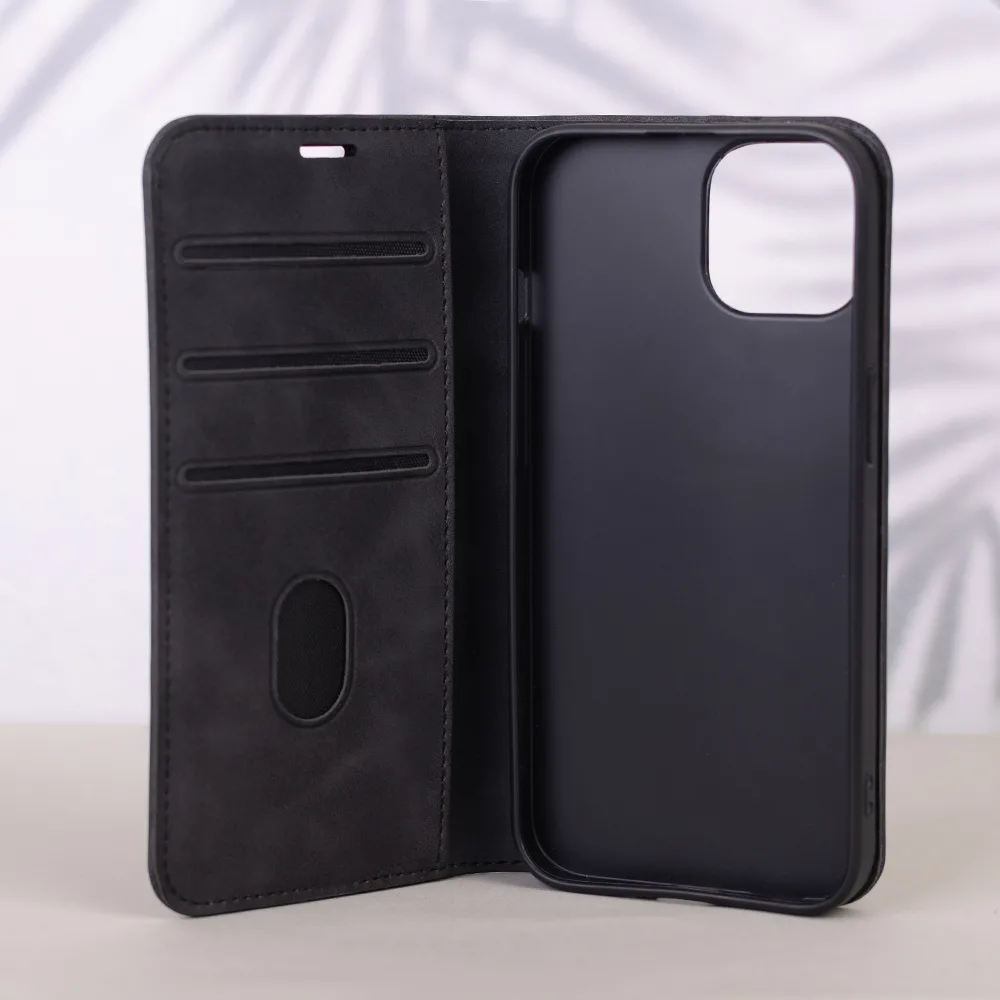 Smart Suede-fodral för Samsung Galaxy A15 4G / A15 5G i svart