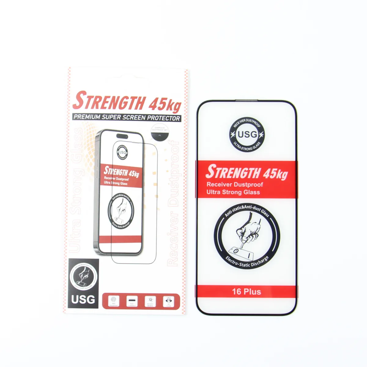 Tempered glass Ultra Strong 45KG for iPhone 15 6,1" / 16 6,1"