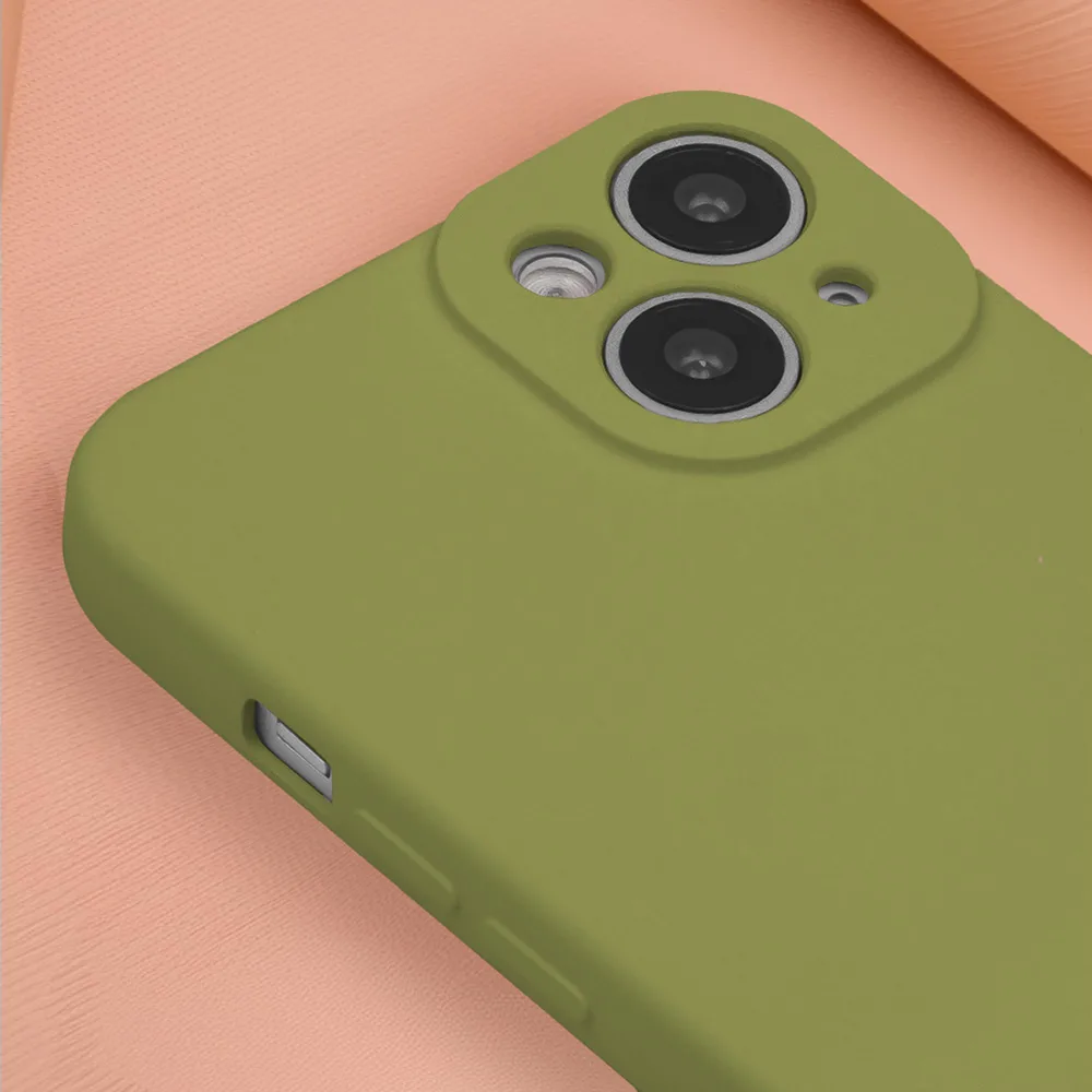 Silikonfodral för Xiaomi Redmi A3 4G (Global) i olivfärg