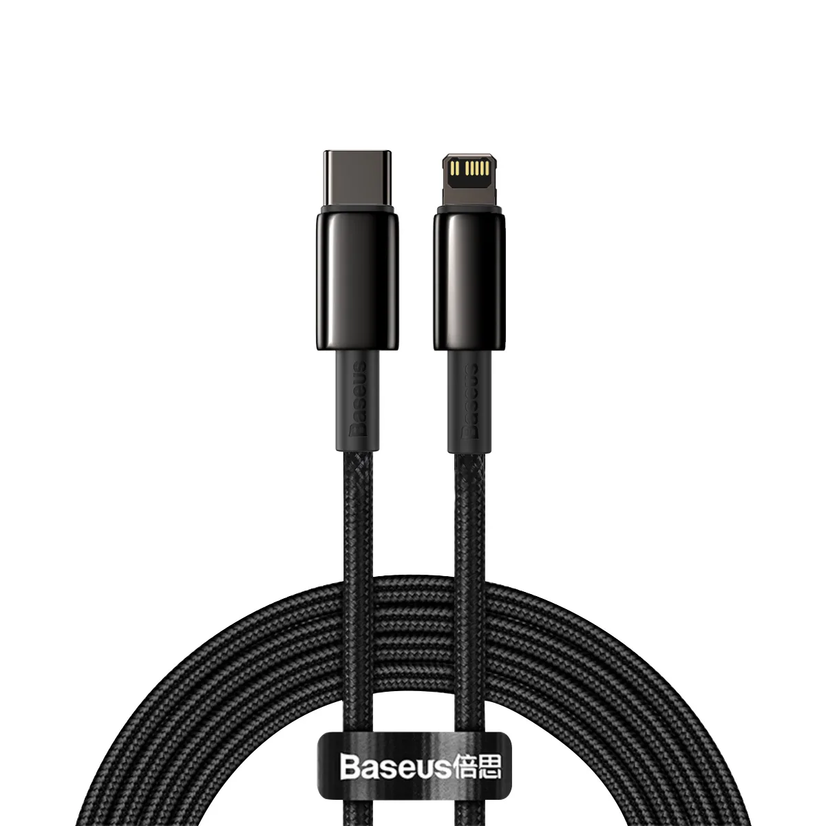 Baseus sladd Tungsten PD USB-C – Lightning 2,0 m svart 20W