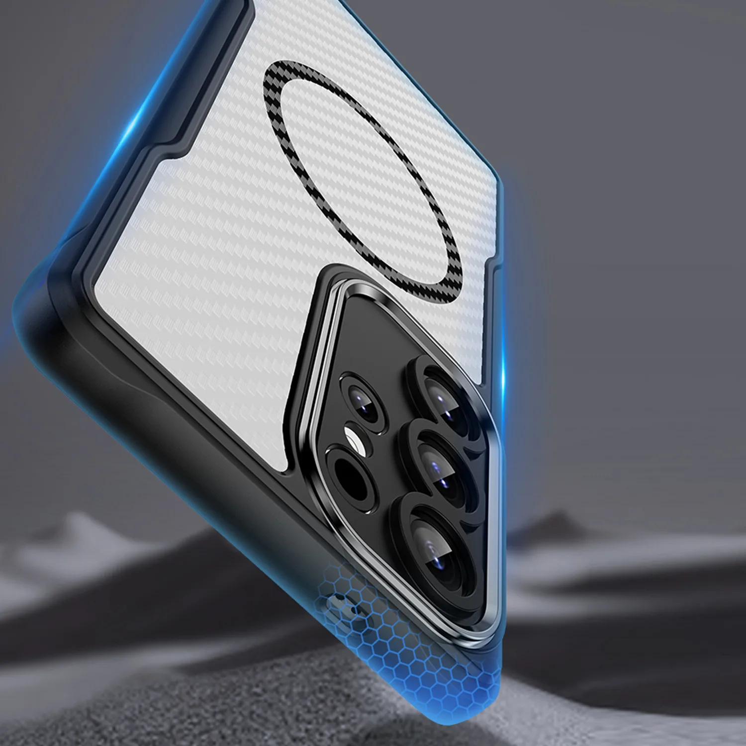 Defender Carbon Mag case for Samsung Galaxy S24 Ultra black