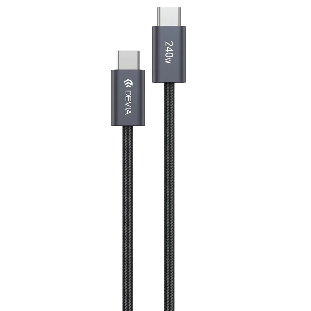 Devia cable Extreme EC652 PD USB-C – USB-C 2,0 m 240W black