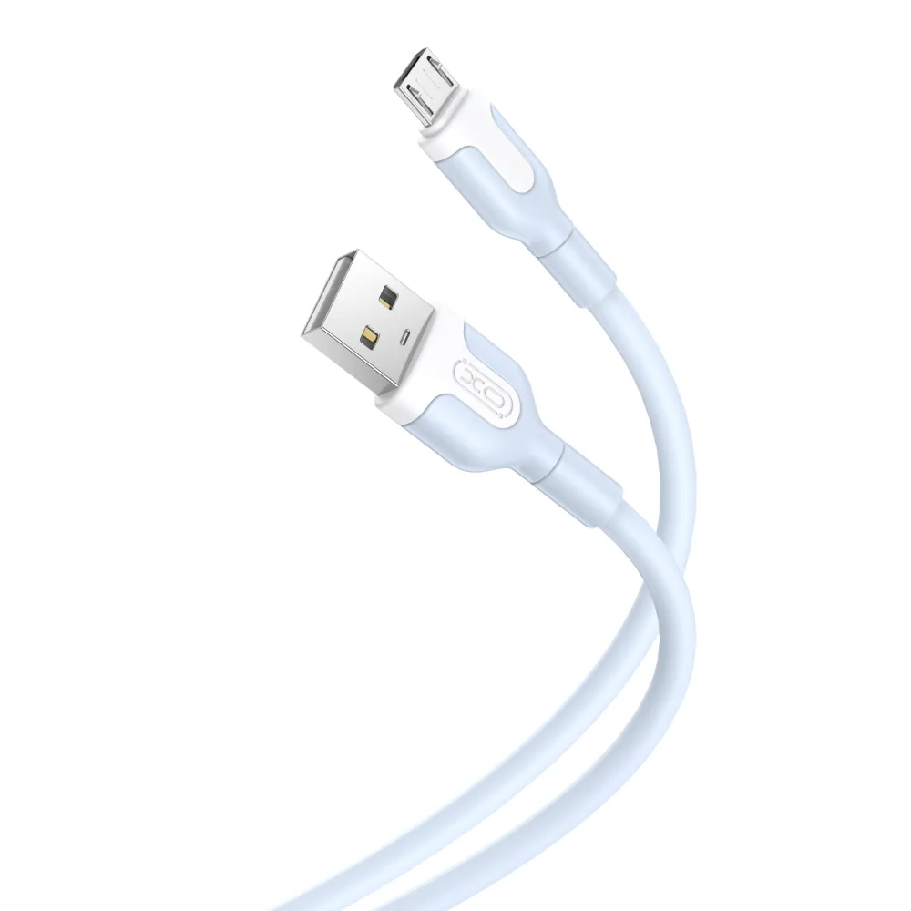 XO-kabel NB212 USB – microUSB 1,0 m 2,1A blå
