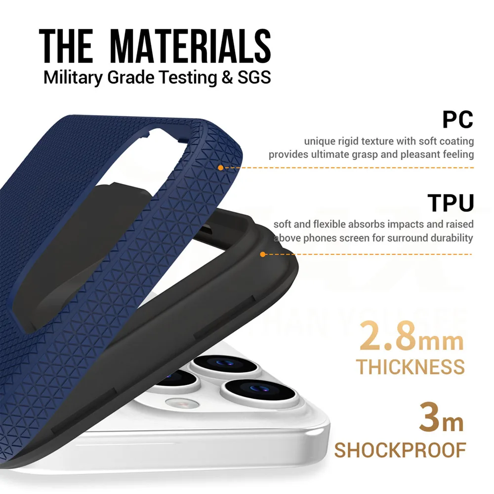 Vmax Triangle fodral till Samsung Galaxy A05S 4G marinblå