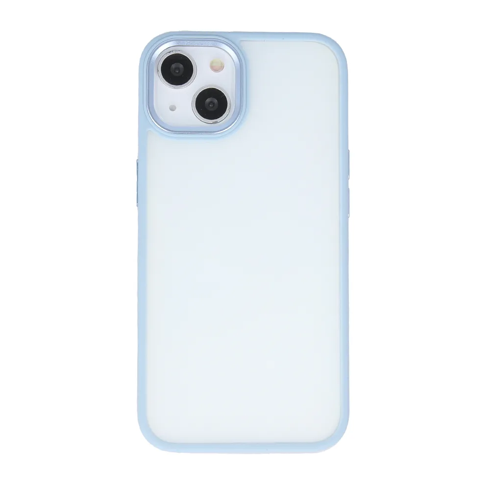 Satin Matt fodral för iPhone 15 Pro 6,1″ blå