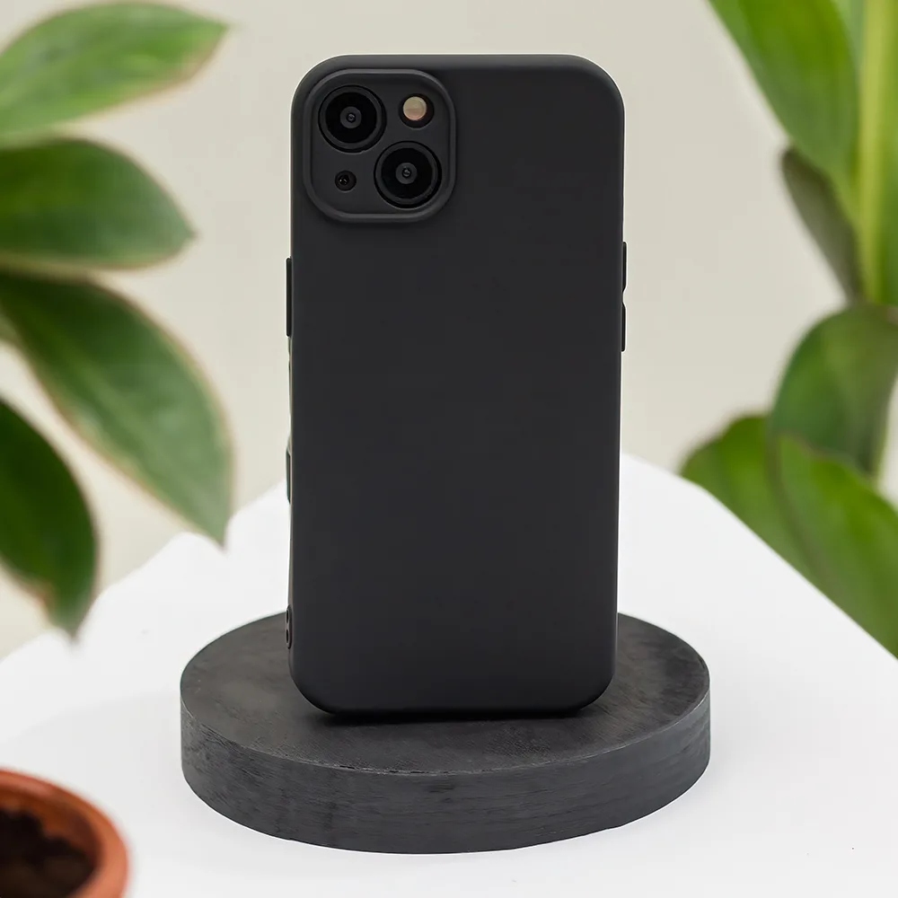 Silicon Box case for iPhone 16 6,1″ black