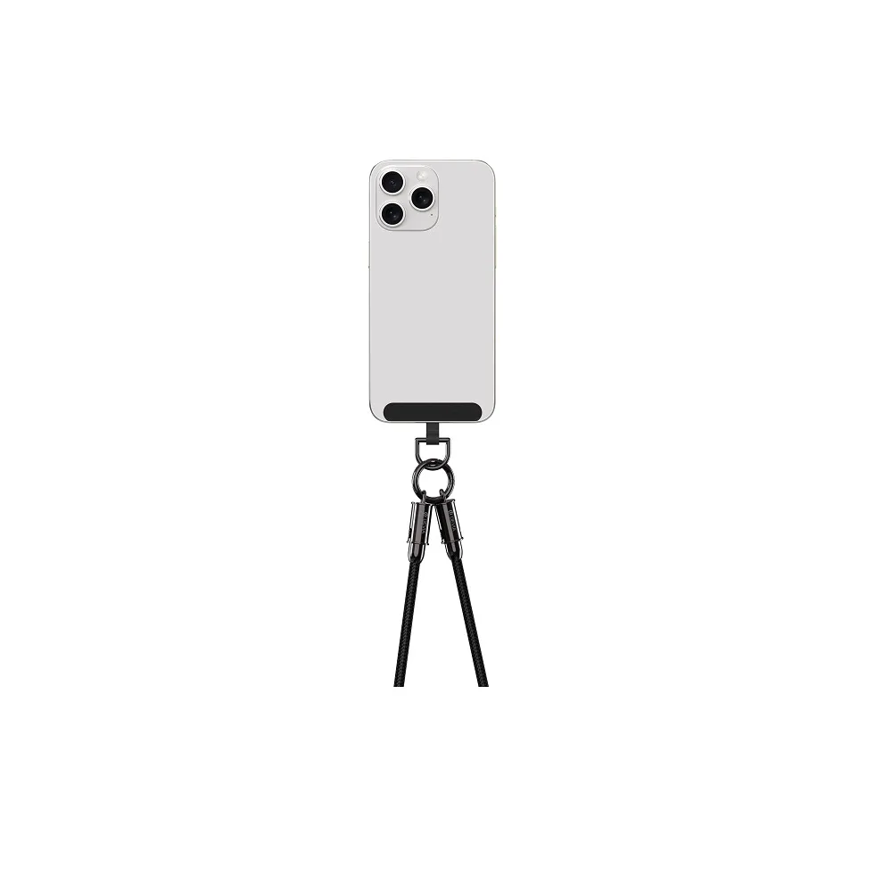 Devia lanyardsladd 2in1 PD USB-C – USB-C 0,3 m 60W lila