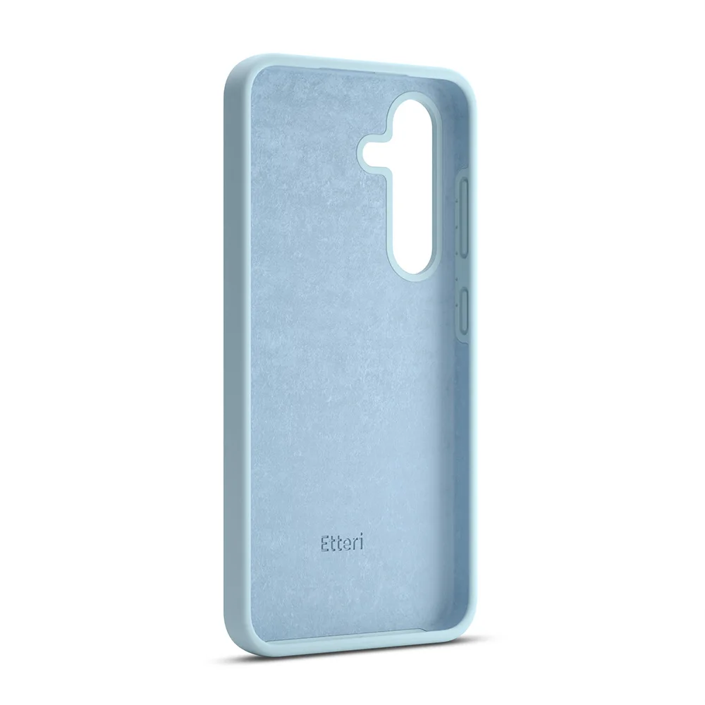 Etteri Silikonfodral för Samsung Galaxy S24 Plus ljusblå