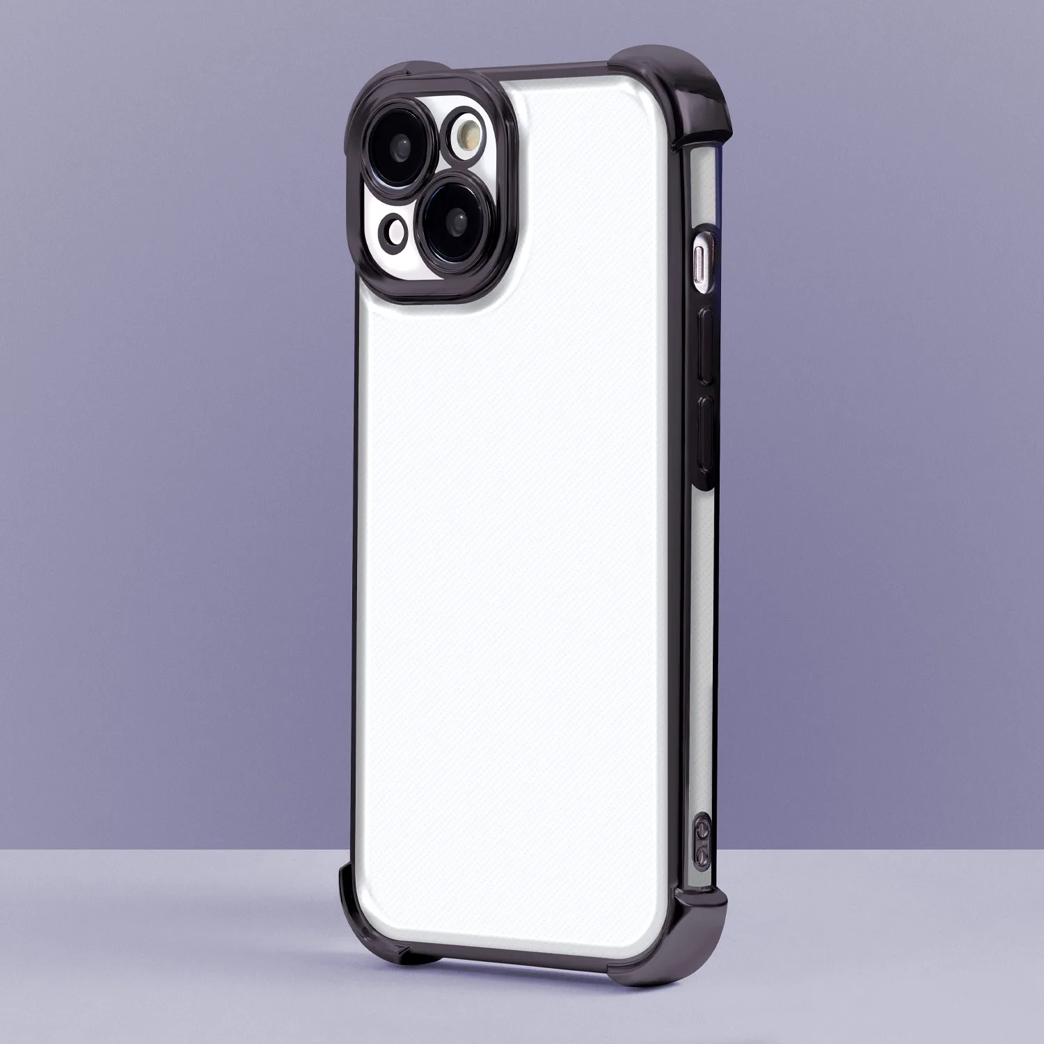 Anti Shock Chrome-fodral för iPhone 15 6,1″ svart
