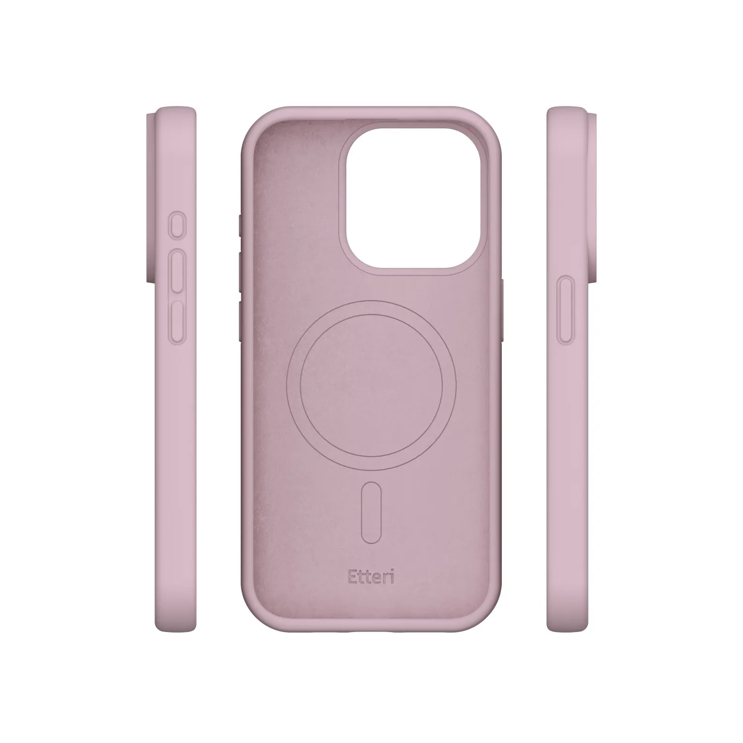 Etteri Silicone Mag case for iPhone 15 6,1″ light pink