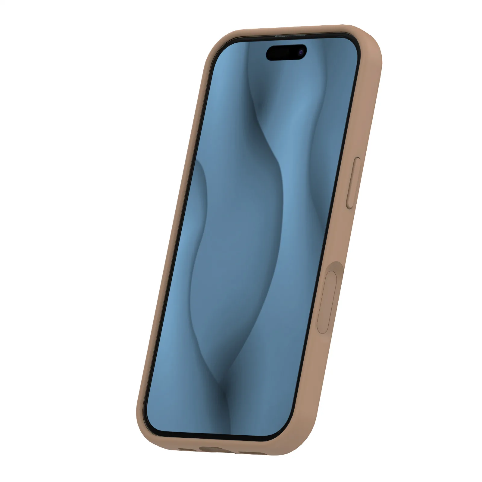 Silicone Thin Mag case for iPhone 17 6,3″ brown
