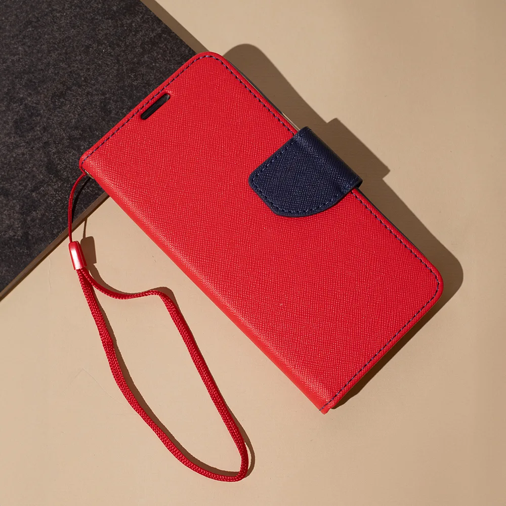 Smart Fancy fodral för Xiaomi Redmi 13C 4G / 13C 5G / Poco C65 röd-blå