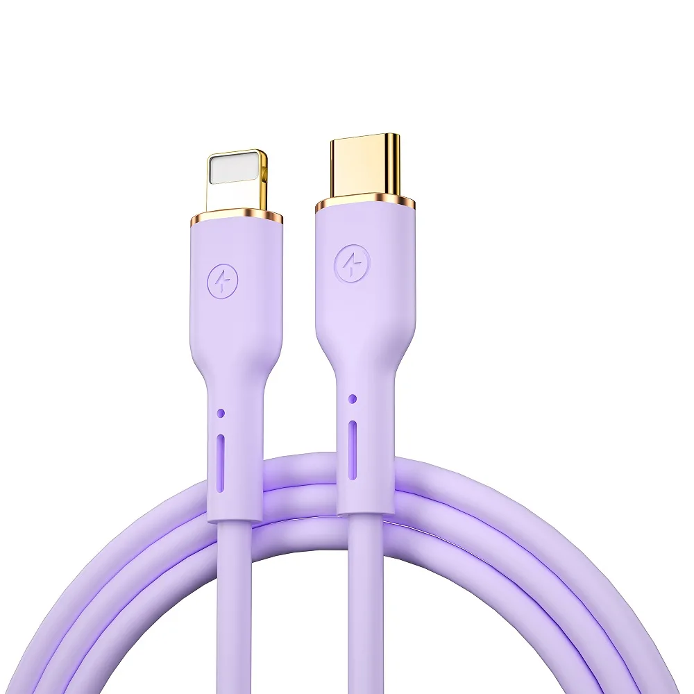 WIWU-kabel YQ01 USB-C – Lightning 30W 1,2 m lila