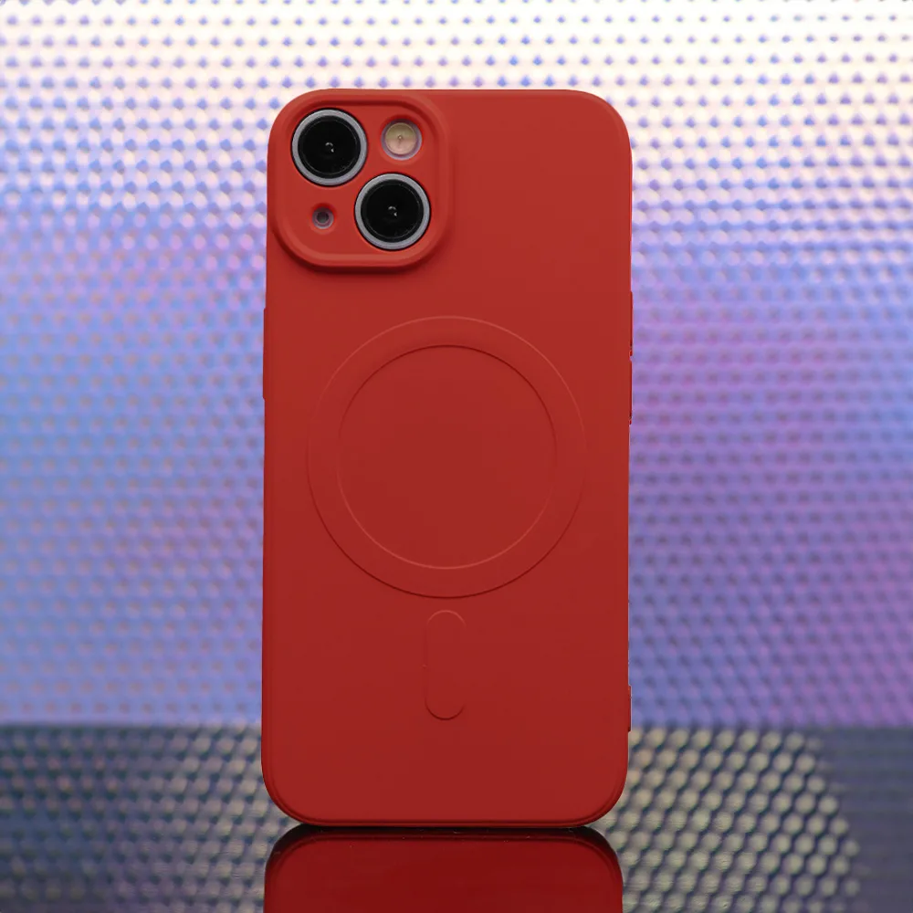 Enkel Color Mag-fodral för iPhone 14 6,1″ i röd