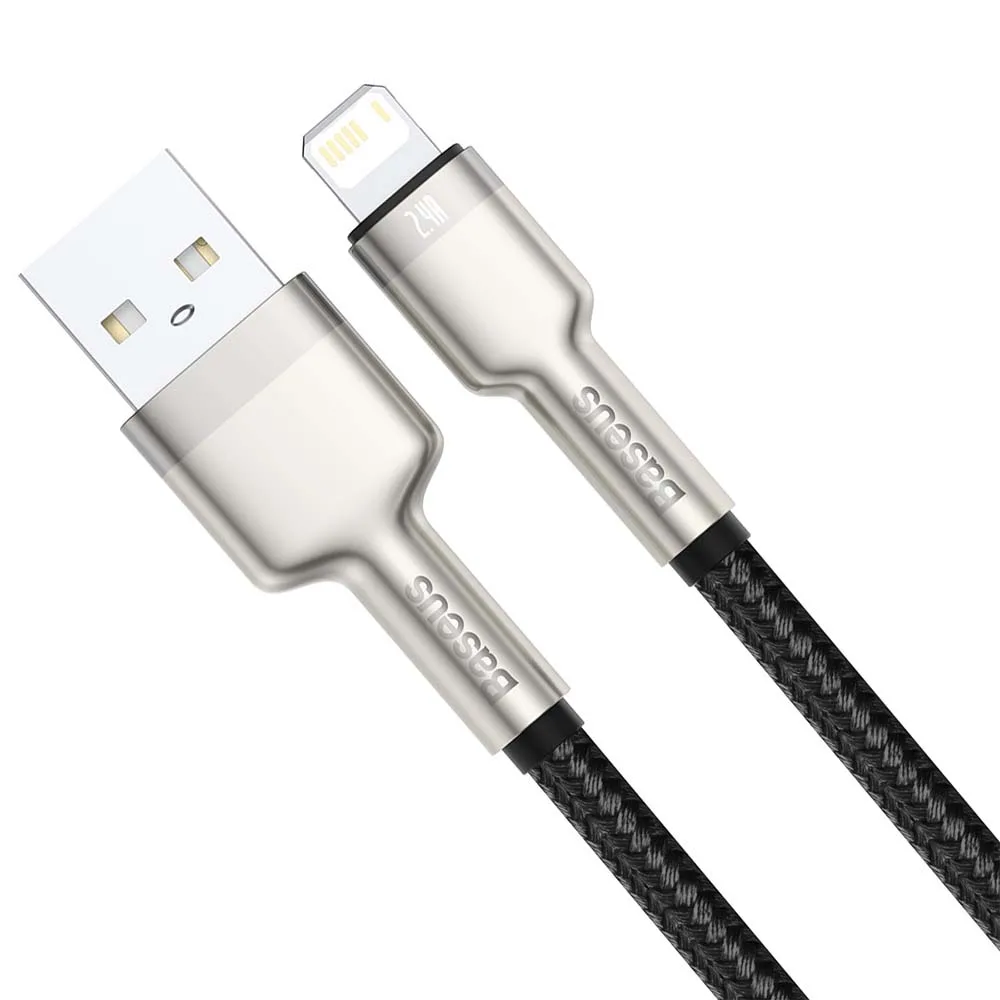 Baseus cable Cafule Metal USB – Lightning 1,0 m 2,4A black