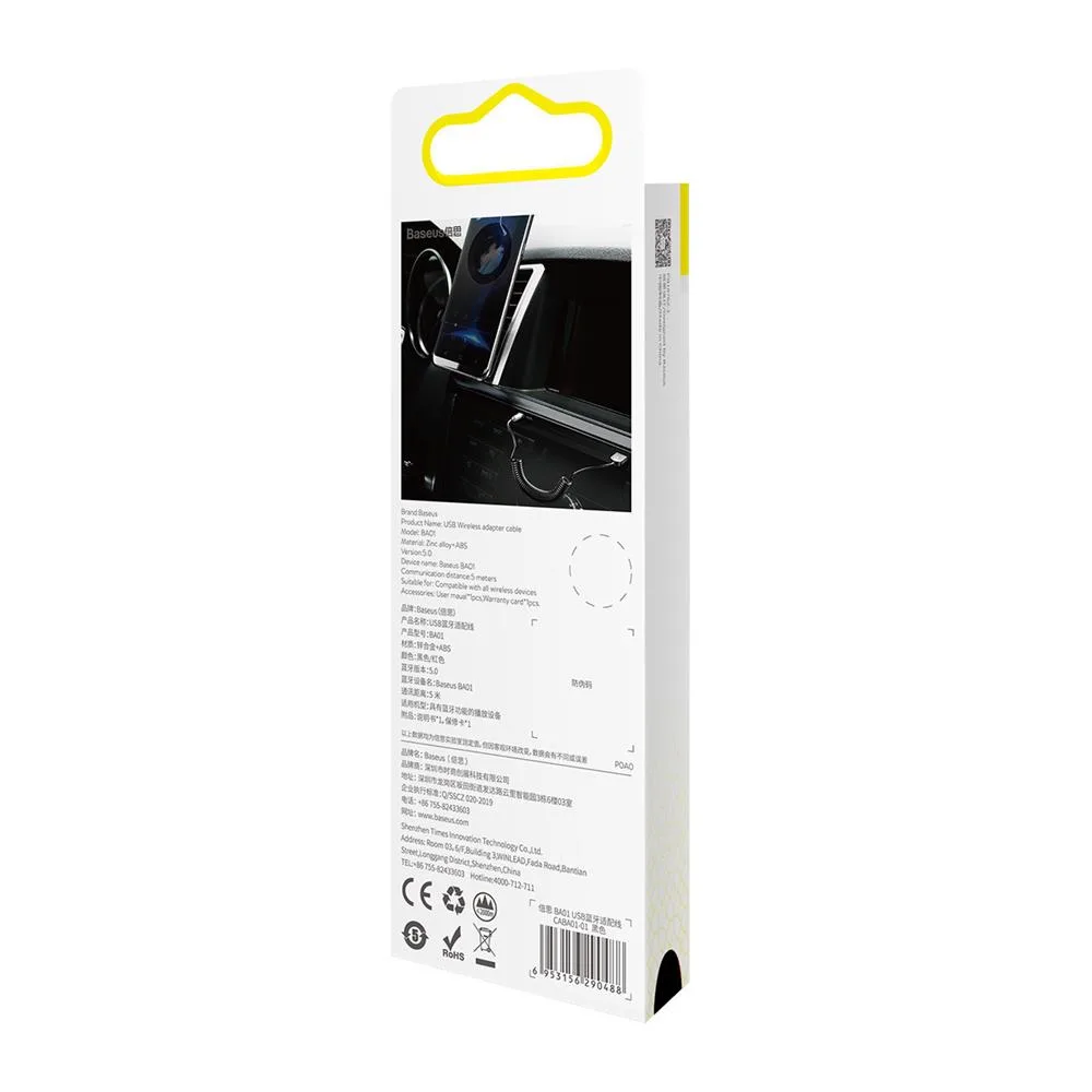 Baseus adapter receiver Bluetooth BA01 audio black