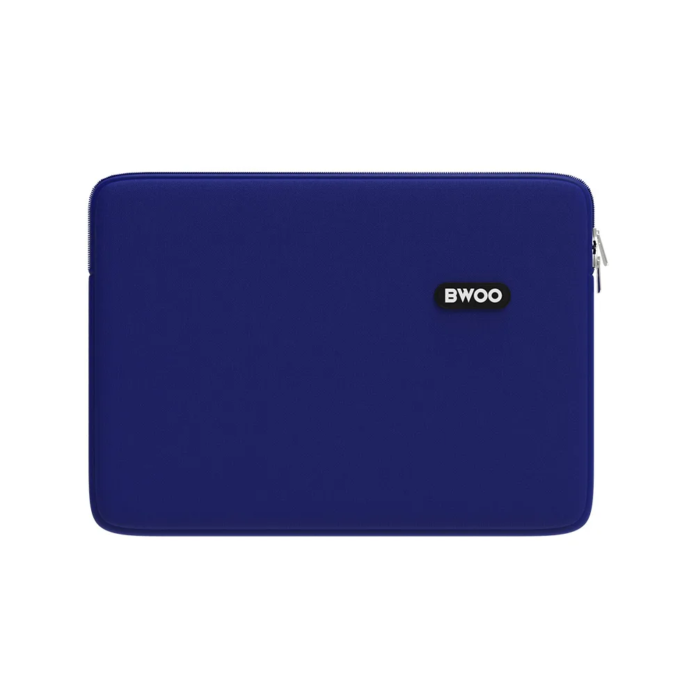BWOO laptopväska i neopren, storlek 14″, mörkblå.