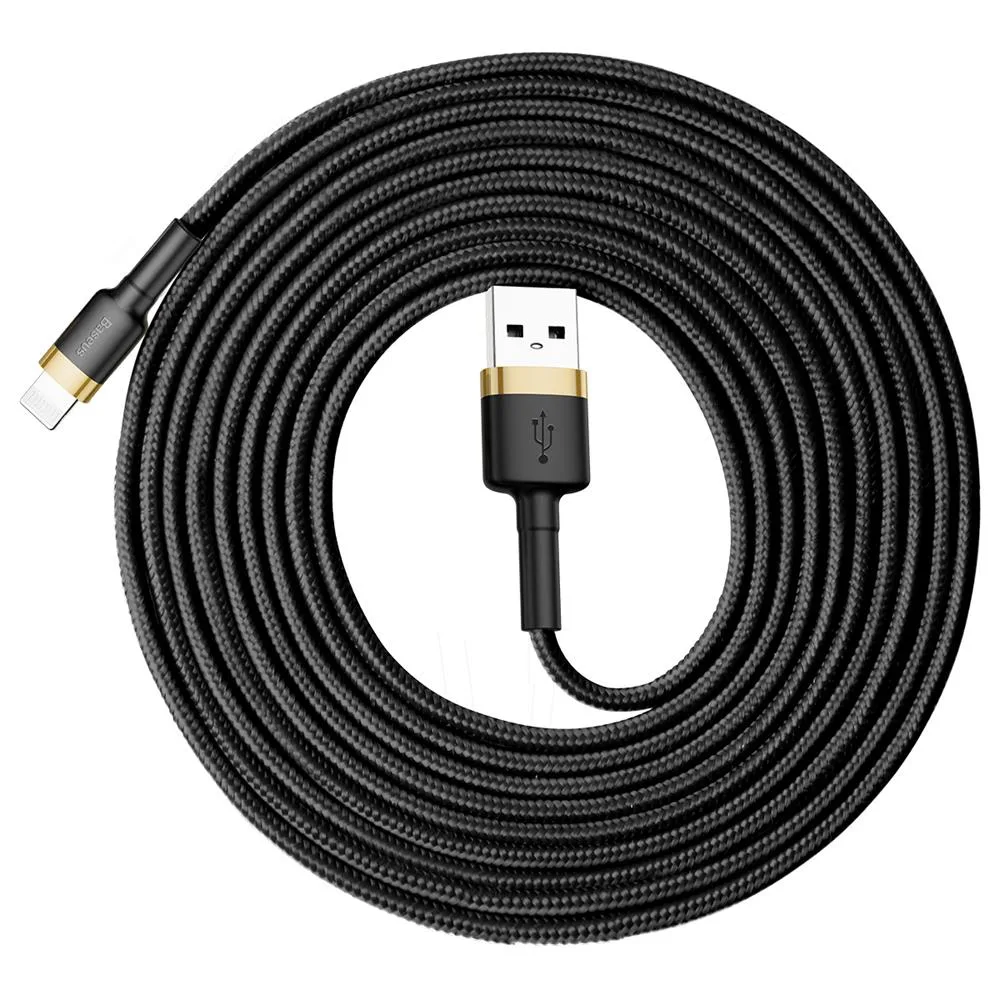 Baseus cable Cafule USB – Lightning 3,0 m 1,5A gold-black