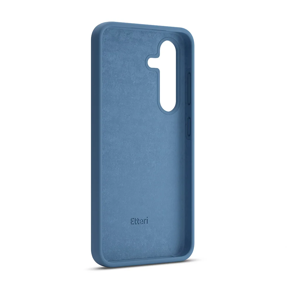 Etteri Silicone case for Samsung Galaxy S25 dark blue