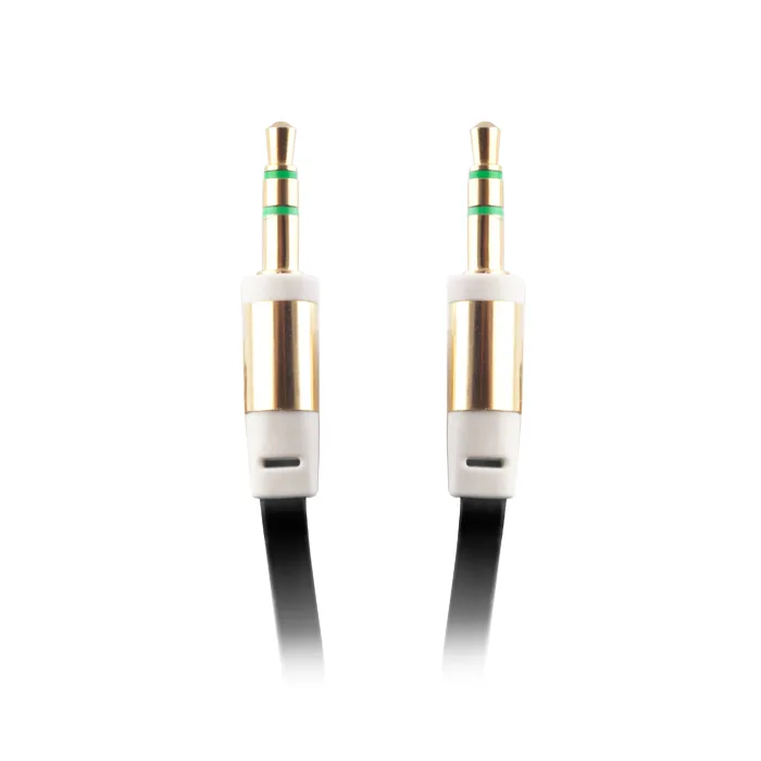 Audio cable jack 3,5mm – jack 3,5mm 1,0 m black bulk