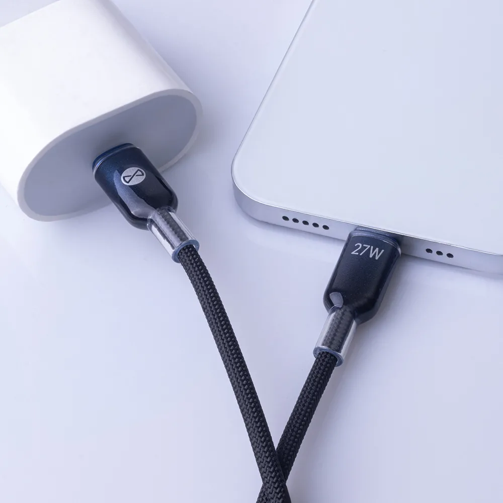 Forever Ombre kabel USB-C – Lightning 1,0 m 27W svart