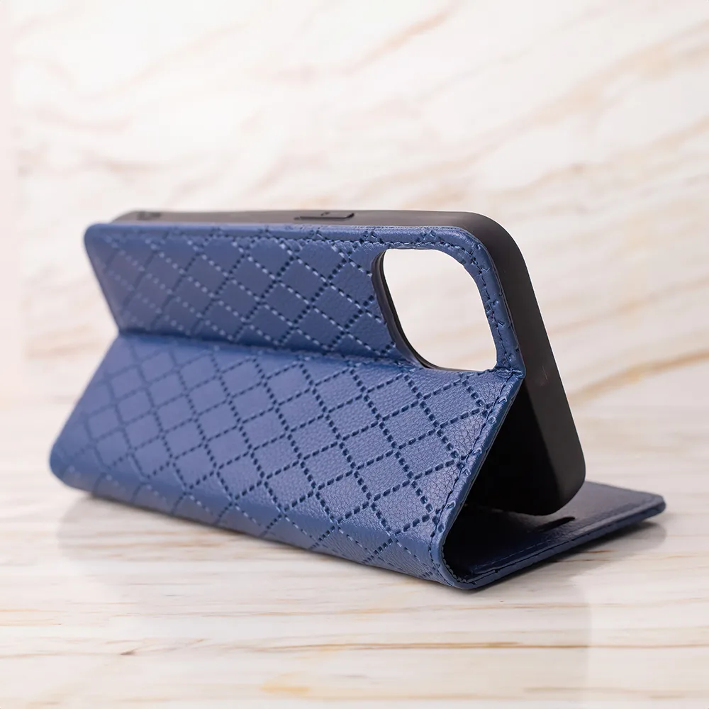 Smart Caro-fodral för Samsung Galaxy A55 5G i marinblå