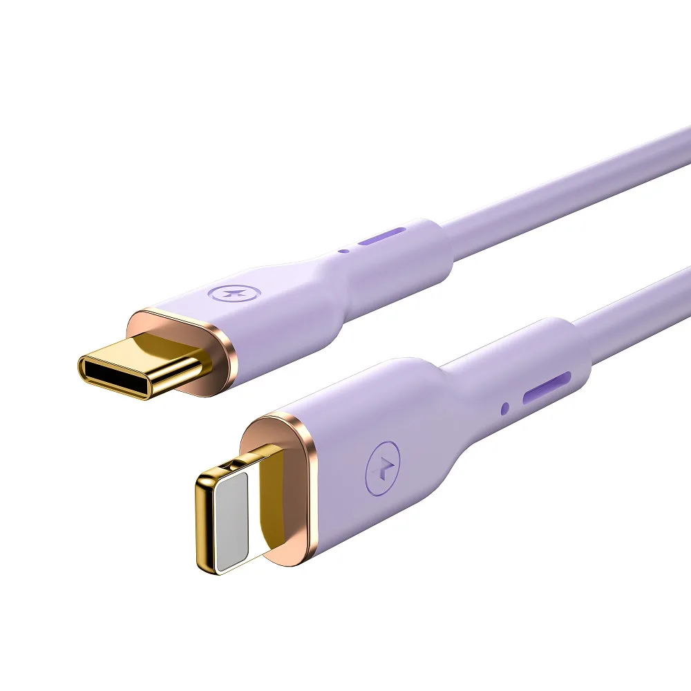 WIWU-kabel YQ01 USB-C – Lightning 30W 1,2 m lila