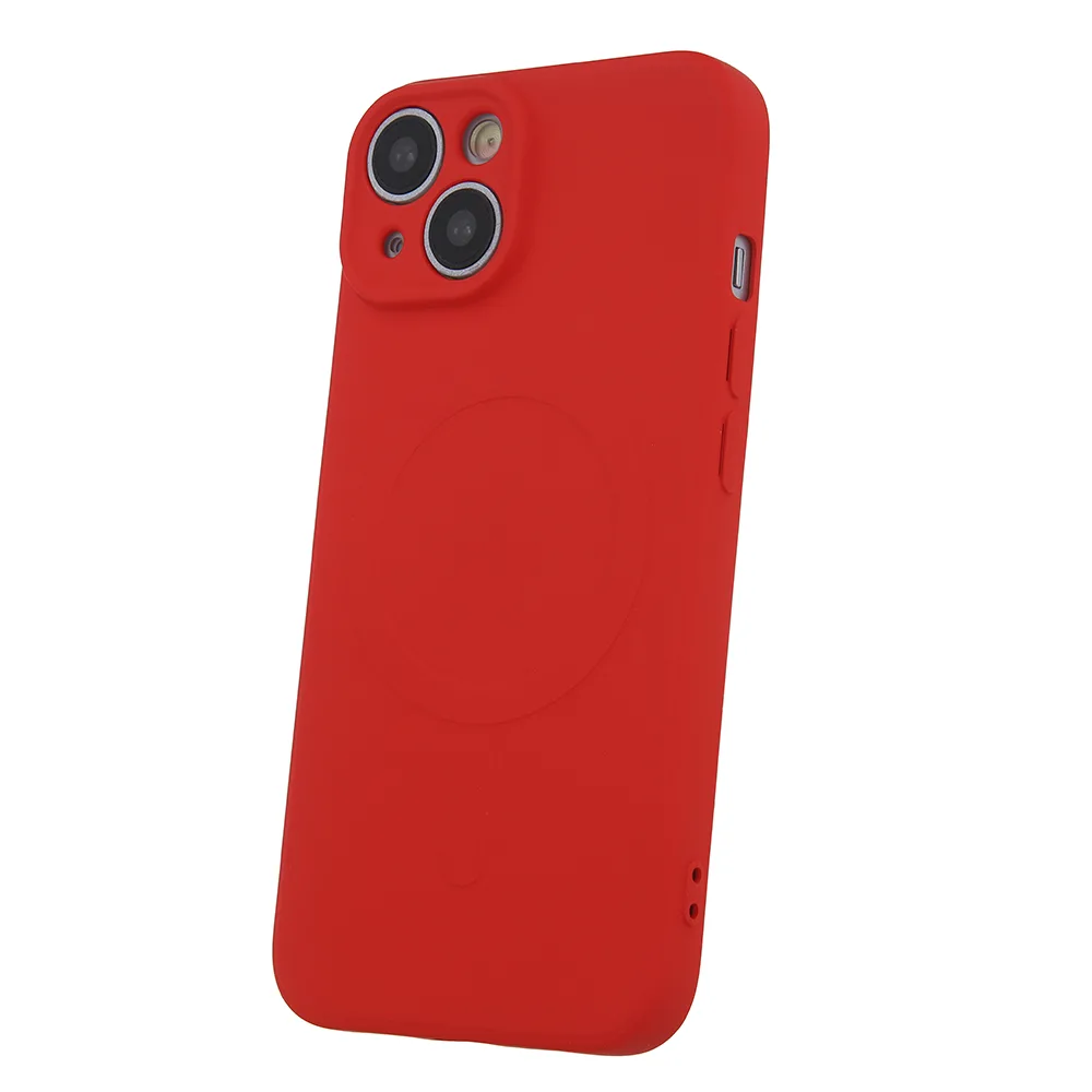 Enkel Color Mag-fodral för iPhone 16 Plus 6,7″ i rött