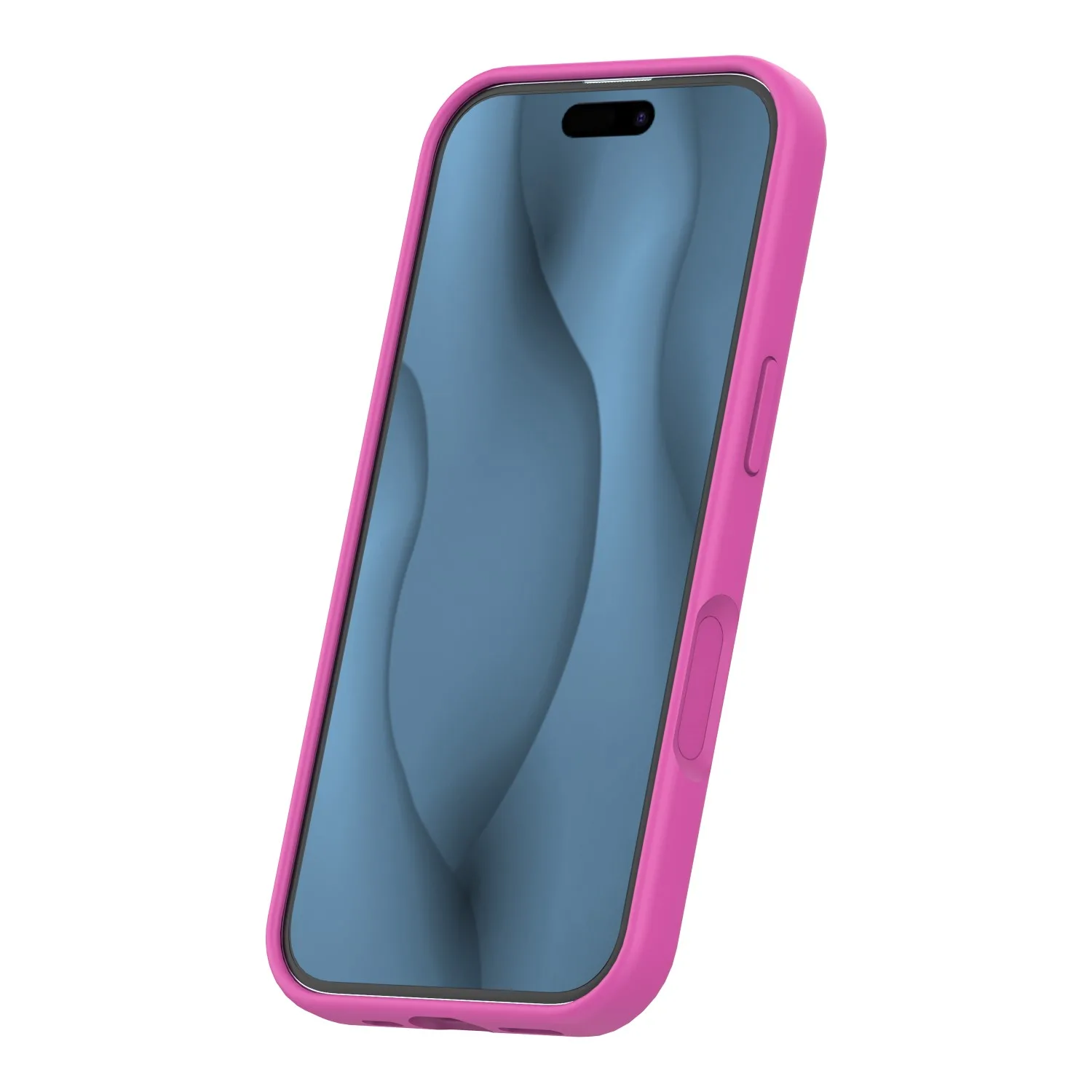 Silicone Thin Mag case for iPhone 17 6,3″ fuschia