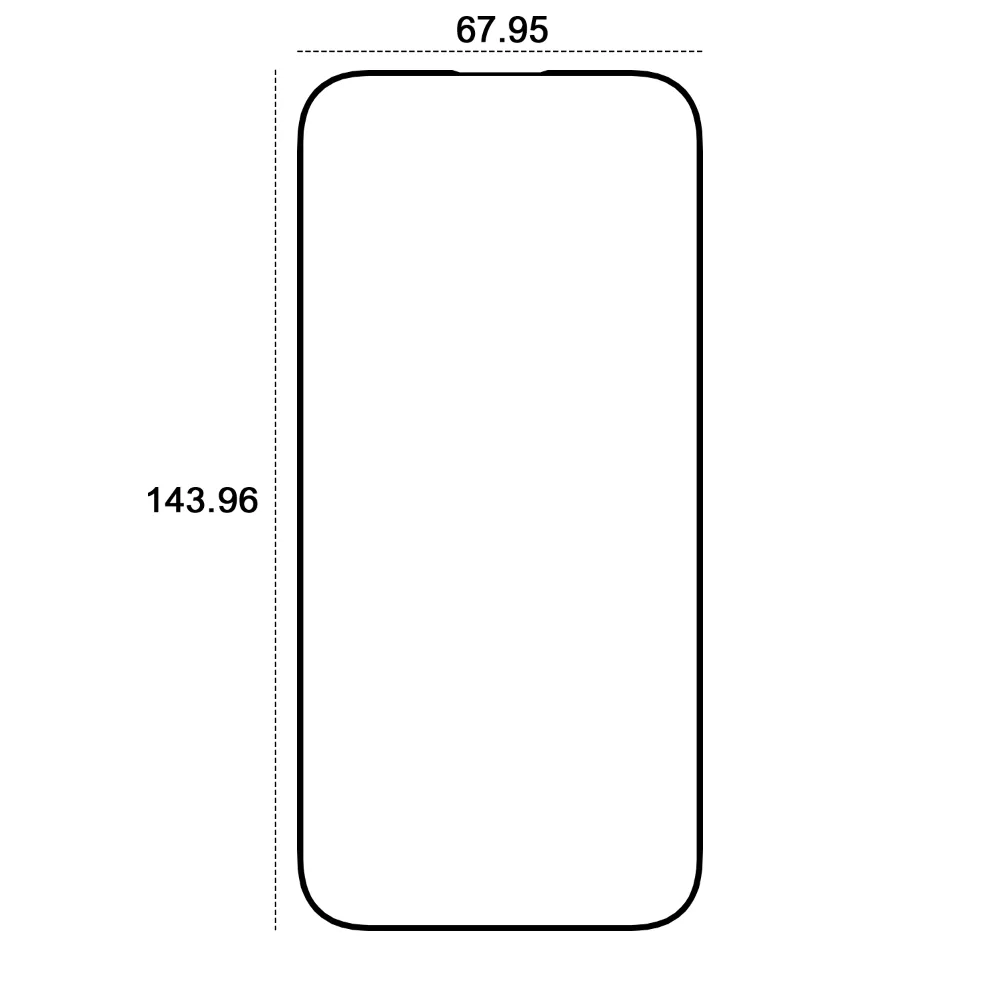 Etteri härdat glas 9D för iPhone 14 Pro 6,1″